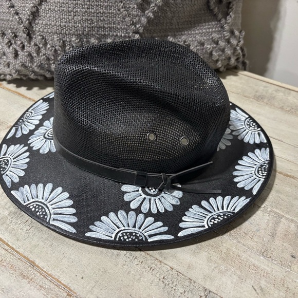 ❤️Madalais Hand-Painted Girosol Cowboy Hat